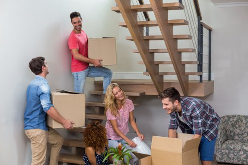 Local house removals team planning a move in Fulham