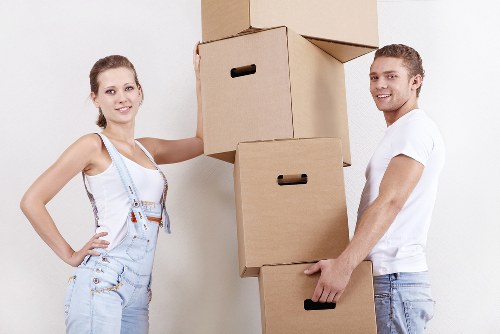 Moving day preparation for a house removals service in Fulham