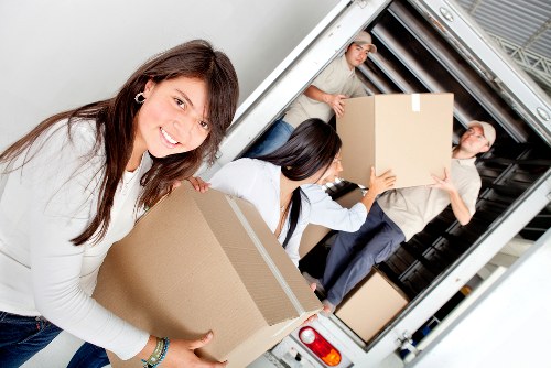 Protective packing materials used for a Fulham house move