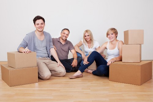 Careful loading of boxes and household items for a Fulham move